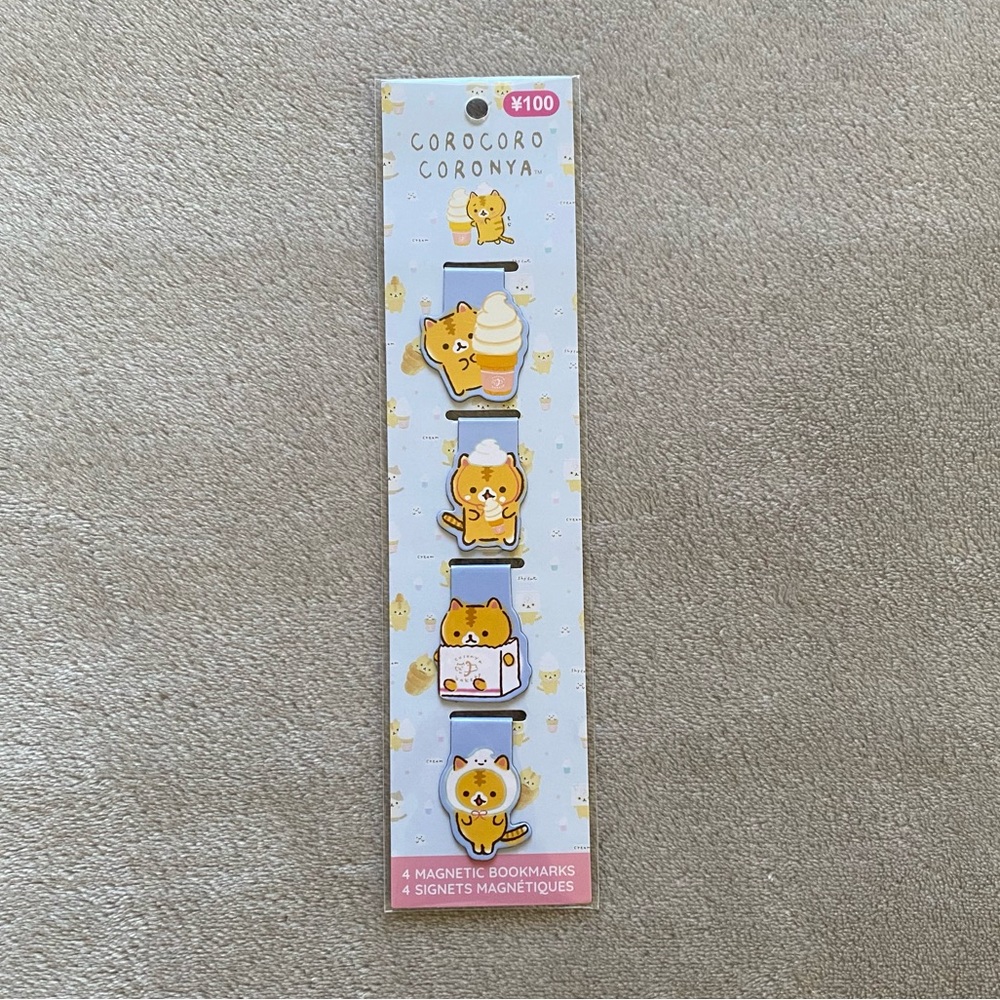 3/$20 ♡ Corocoro Coronya Magnetic Bookmarks - Blue Ice Cream